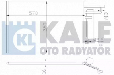 KALE OTO RADYATOR 342520 -  Конденсатор, кондиционер
